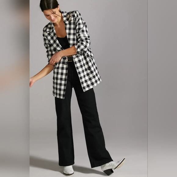 Avec Les Filles Black and White Checkered Blazer - Picture 5 of 7